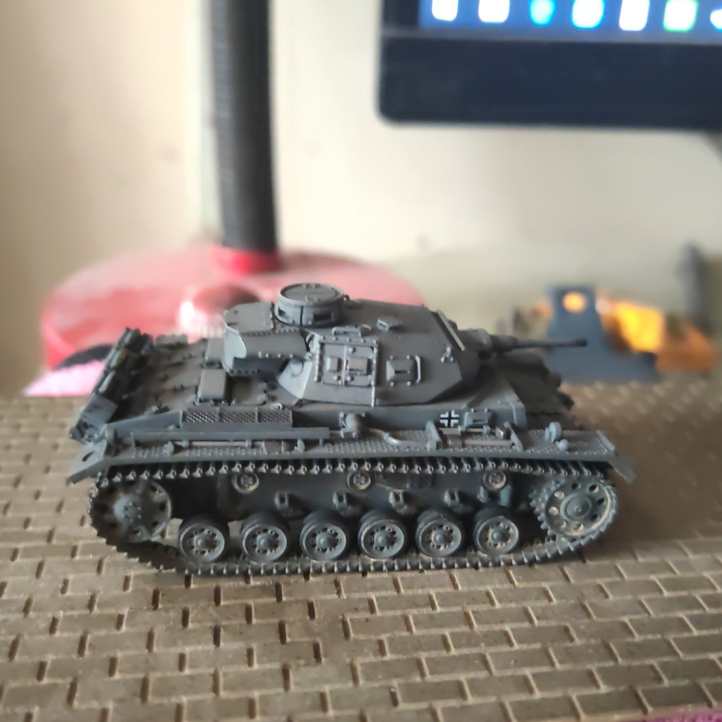 3D Printed 1/72 Germany Late-Stage Tank No. 3F Finished Product