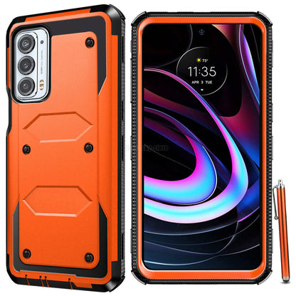 For Motorola Edge 5G UW / Edge (2021) Case Dual Layer Rugged Hybrid Phone Cover
