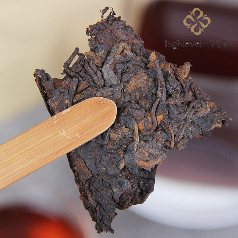 1000g Ripe Pu'er Tea Brick Yunnan Ancient Tree Dry Stored Aged Dried Leaf Tea