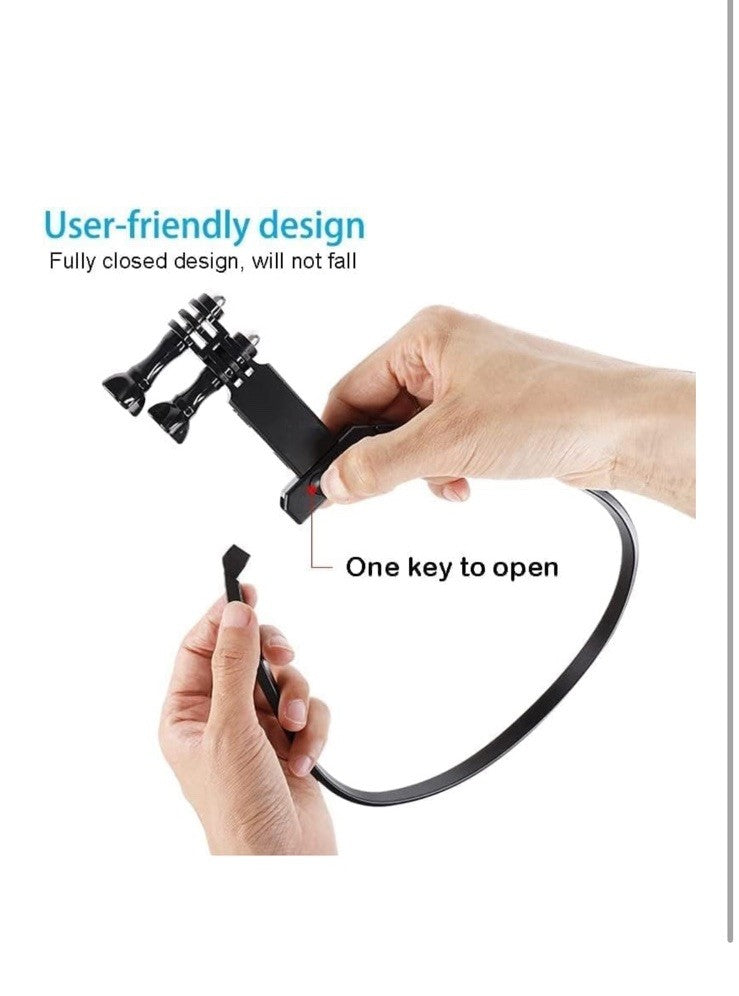 Strong Magnetic Neck Mount Holder Silicone For iPhone SAMSUNG POV Cell Phone