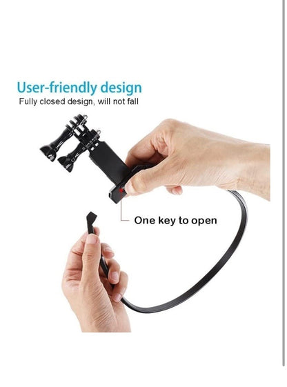 Strong Magnetic Neck Mount Holder Silicone For iPhone SAMSUNG POV Cell Phone