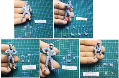 1/35 resin figures model British PDR Crew 5 soldiers Unassembled Unpainted