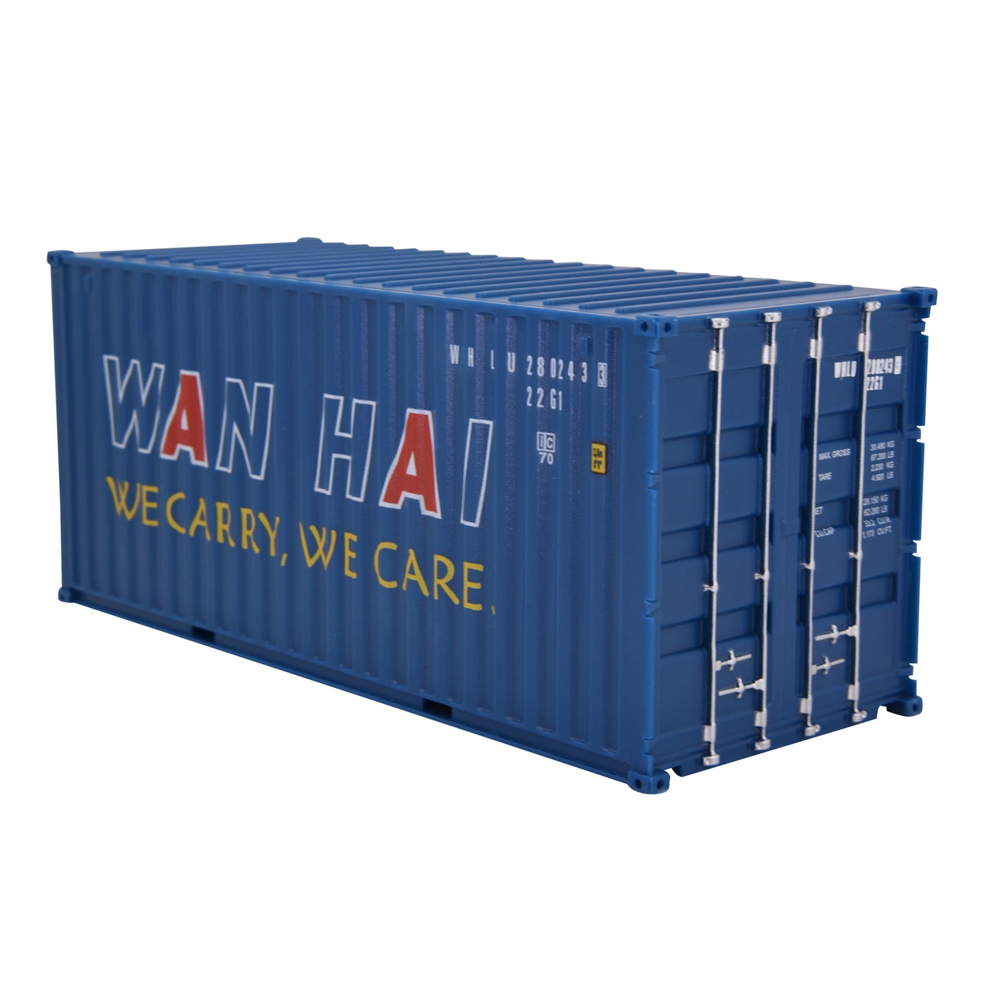 1:35 WAN HAI 20GP Shipping Container Model Plastic Office Home Decorate Toy