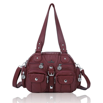 Women Small Handbags Satchel Handbag Synthetic Shoulder Bag 8”x11” Shoulder Bags