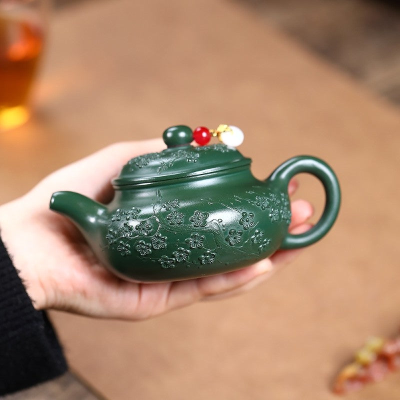 Handmade Tea Pot Marked Chinese Real Yixing Zisha Purple Clay Master Pot 180ml