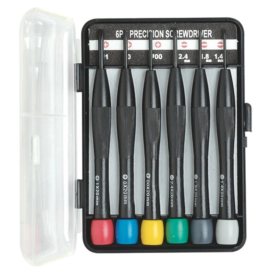 Pro'sKit 6 Piece Precision Screwdriver Set with Phillips and Slotted (8PK-2061)