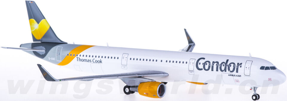 1:200 Herpa Condor AIRBUS A321 Passenger Airplane ABS Plastic Aircraft Model