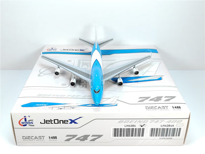 1:400 JC Wings JetOneX BOEING B747-400 Passenger Airplane Diecast Model