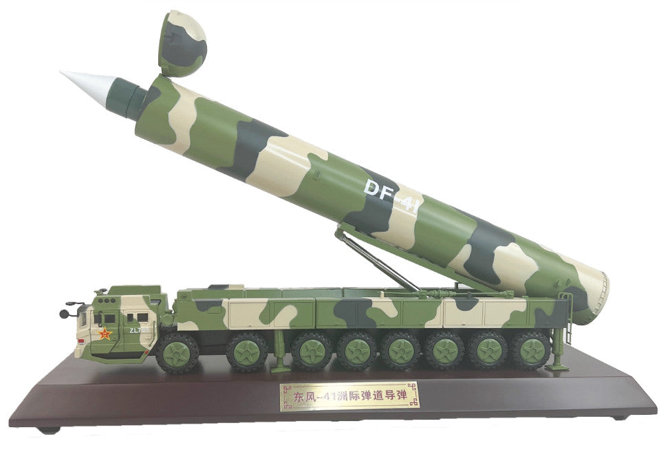 1:48 47CM DF-41 Intercontinental Ballistic Missile Launcher Truck Diecast Model