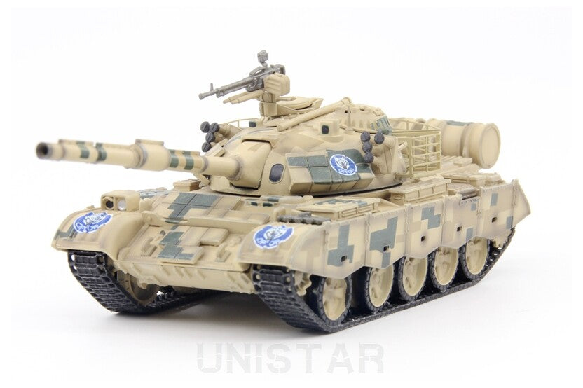 UNISTAR China ZTZ-59D Main Battle Sand Digital Painting 1/72 Diecast Model Tank
