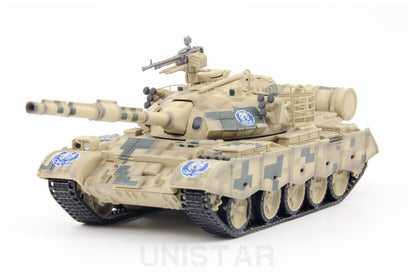UNISTAR China ZTZ-59D Main Battle Sand Digital Painting 1/72 Diecast Model Tank