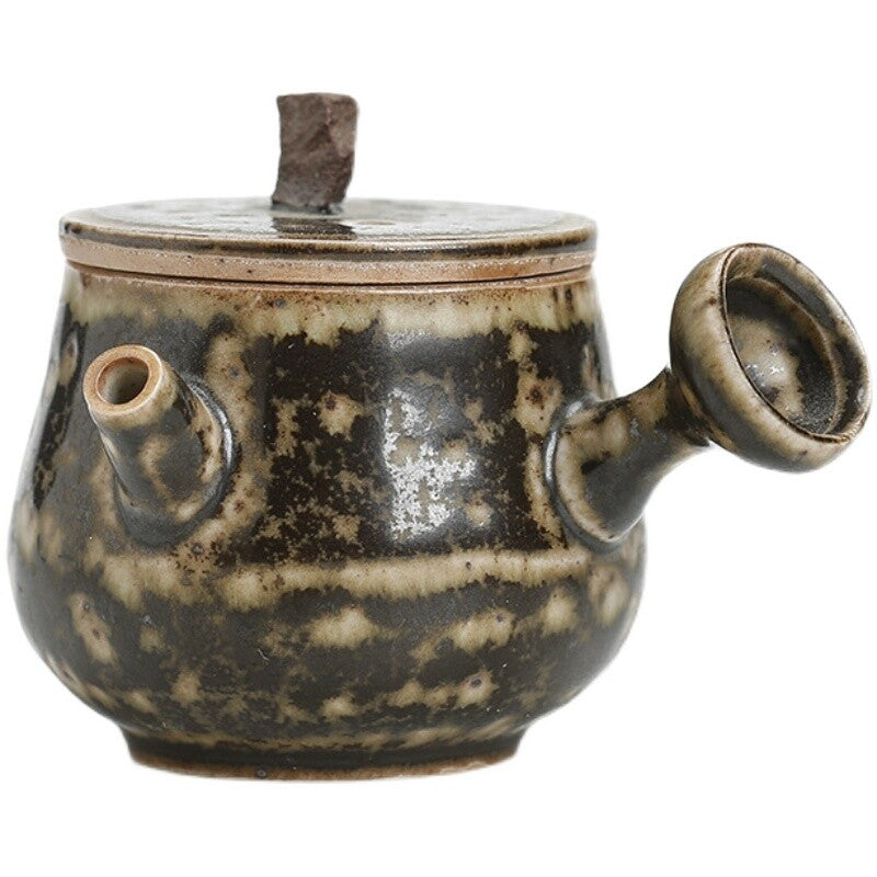 Fingertip Teapot Mini Teapot Kiln Glazed Rough Pottery Creative Handmade Tea Set