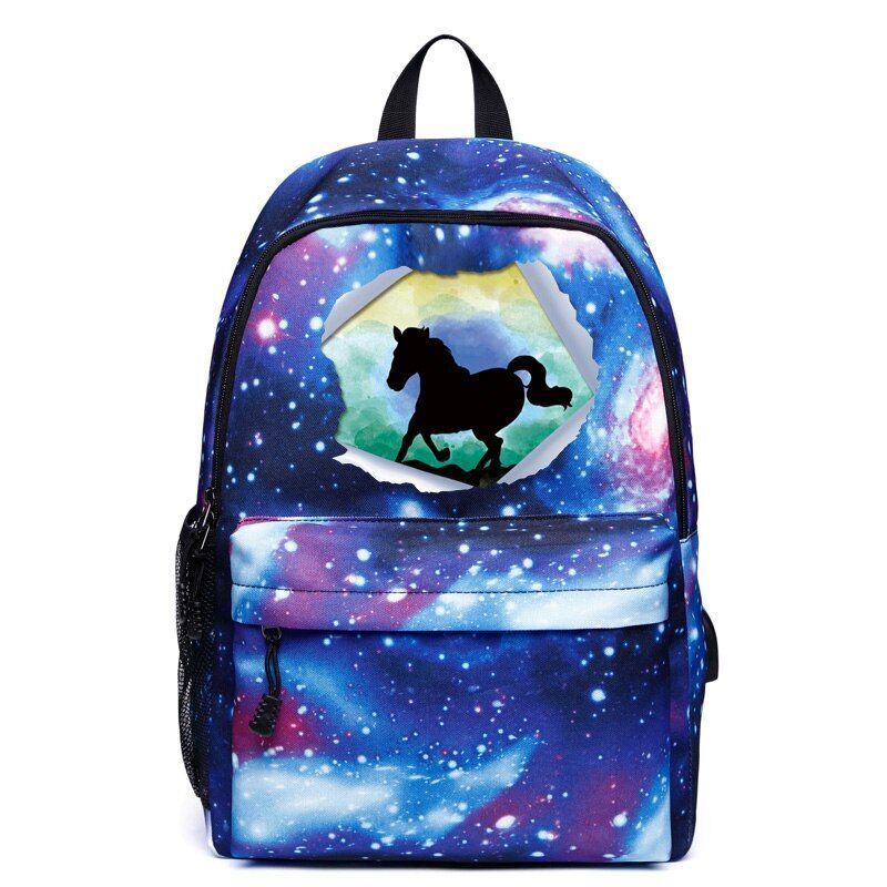 USB Charging School Backpack Canvas Outdoor Traveling Bags Large Laptop Backpack