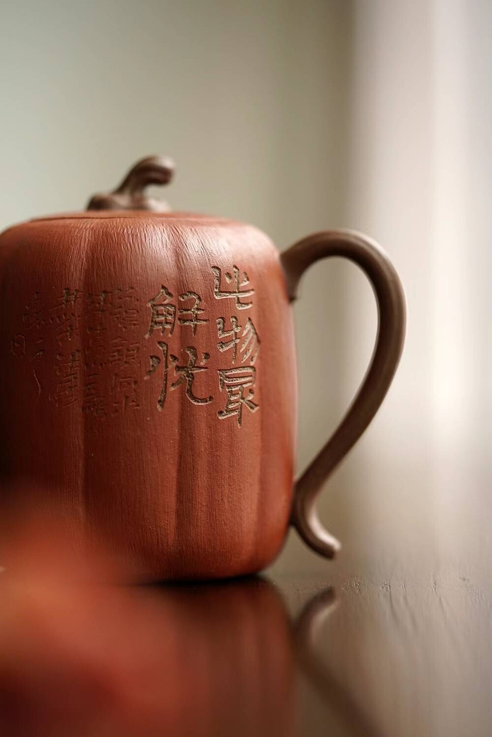 250cc chinese Yixing Handmade Zisha teapot DiCaoQing clay Pumpkin Gongfu Tea Pot