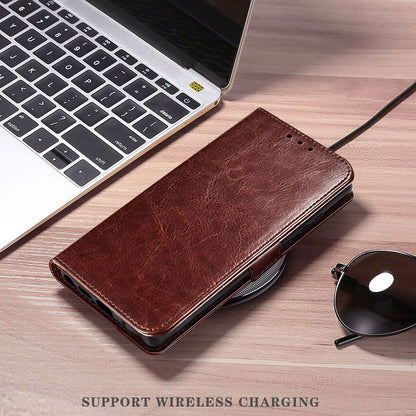 For Samsung Galaxy A03s/SM-A037F Case, Protective Leather Cover / Tempered Glass