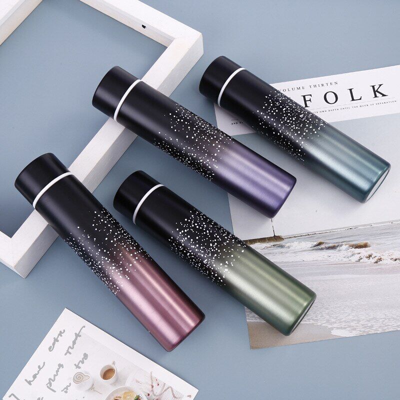 Water Bottle 200ml Slim Double Wall Thermos Thermal Cup Travel Mug Vacuum Flasks