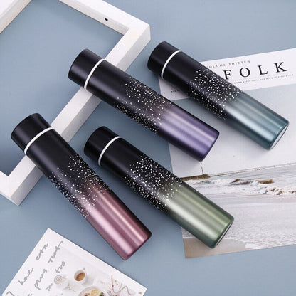 Water Bottle 200ml Slim Double Wall Thermos Thermal Cup Travel Mug Vacuum Flasks