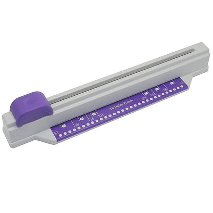 Paper Punch 30Holes Plastic Metal Puncher Sliding Automatic Positioning Punching