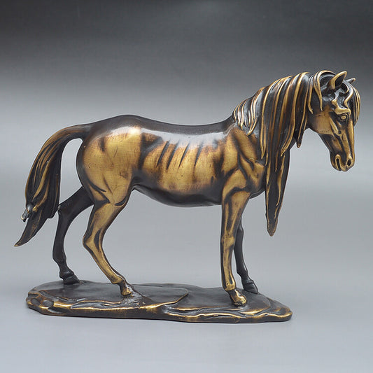 Chinese Bronze Home Decoration Horse Statue Collectable Ornament Figure Art