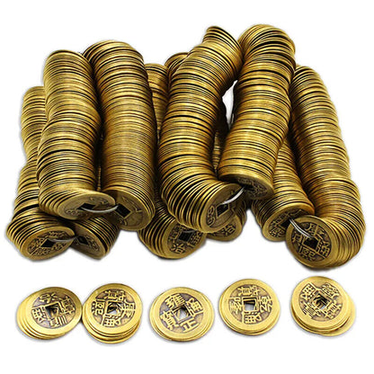 Feng Shui Lucky Coins 20 Pcs Chinese Ancient Oriental Emperor Qing Money 20-24mm