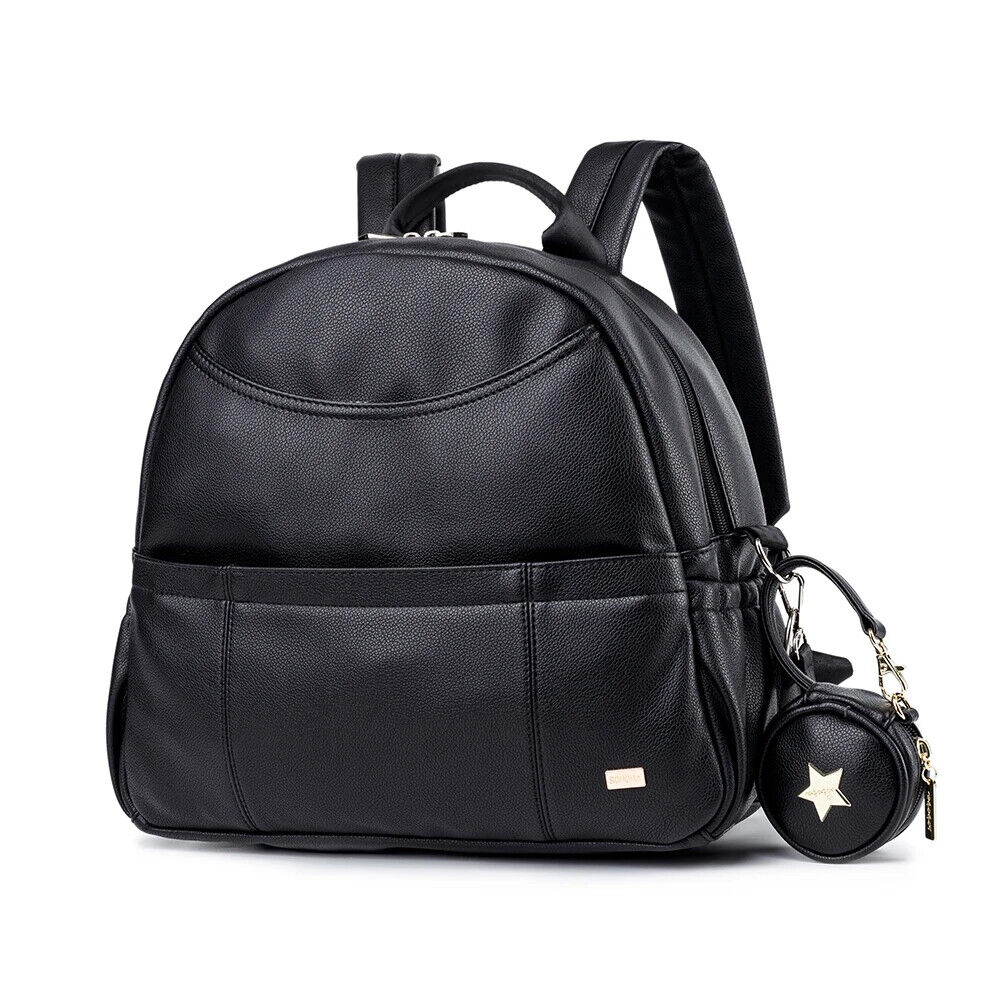Black Diaper Backpack for Baby Pockets Diaper Bag Mother Travel Stroller Bag