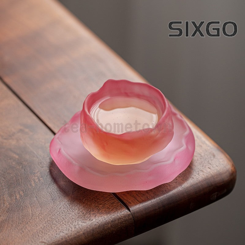 1pc Glass Master Cup Frosted Glass Shangshen Single Cup Small Tea Cup