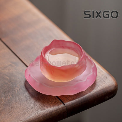 1pc Glass Master Cup Frosted Glass Shangshen Single Cup Small Tea Cup