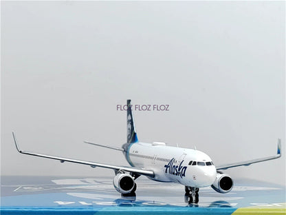 PandaModel Alaska Airlines for Airbus A320 N364VA 1:400 Aircraft Pre-built Model
