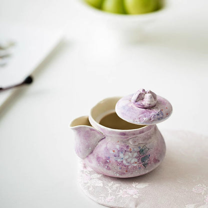 Ceramics Hand Held Teapot with 1cups 3pc Set 120ml Tea Pot Kungfu Tea Set Suit