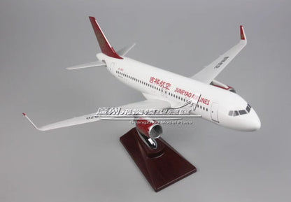 38CM Juneyao Airlines AIRBUS A320 B-1870 Passenger Aeroplane Resin Plane Model