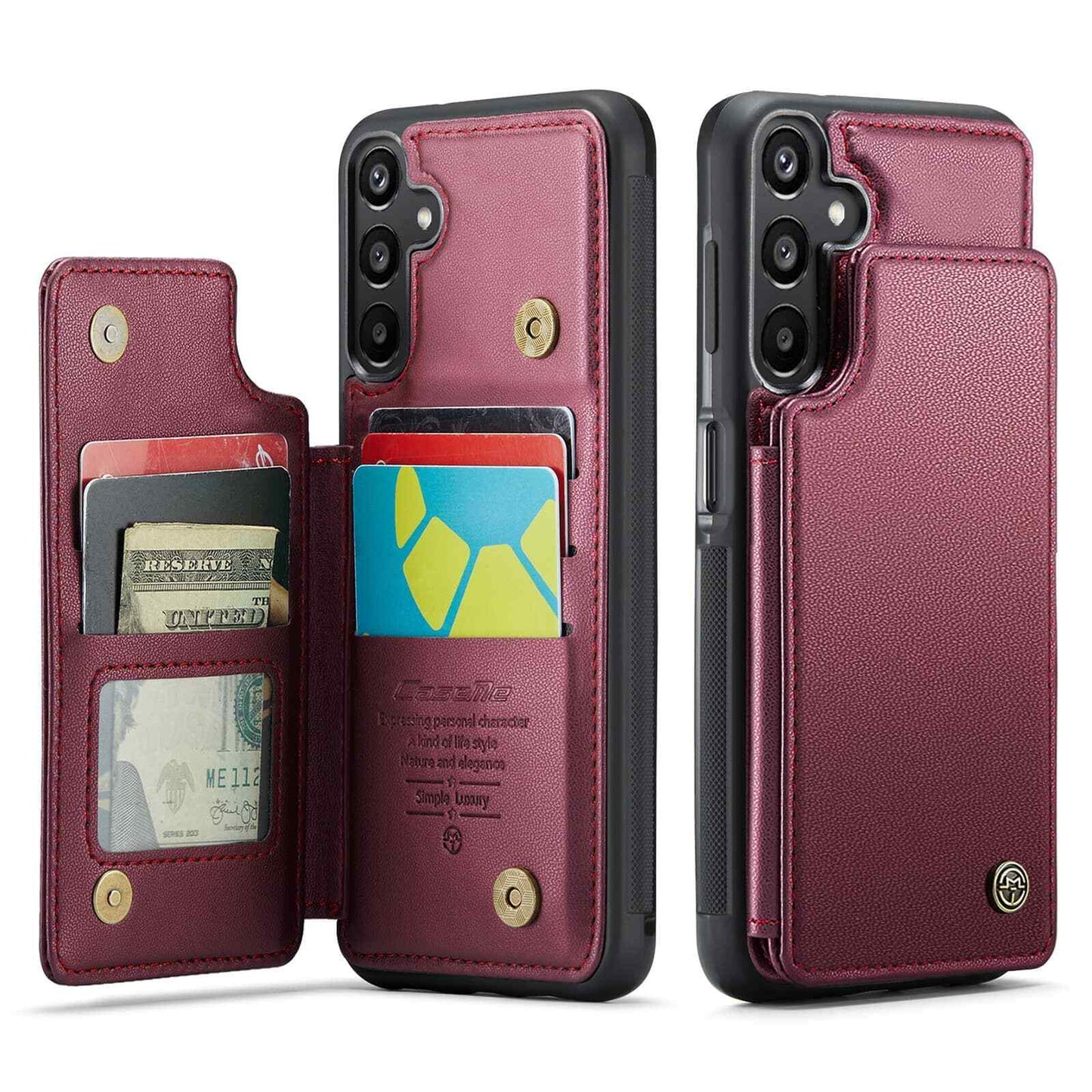 For Samsung Galaxy A36 A56 Wallet Case with Card Holder Women Men RFID Blocking
