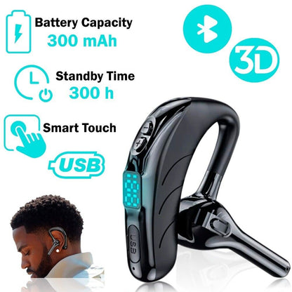 Trucker Wireless Bluetooth 5.2 Earpiece Headset Earbud Noise Cancelling Mic US