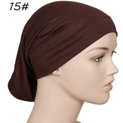 Muslim Head scarf Inner Hijab Caps Islamic Underscarf Ninja Scarf hat Unisex