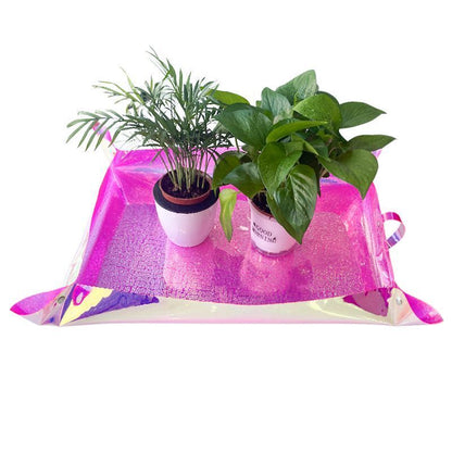 Planting Mat PVC Holographic Gardening Potting Pad Foldable Garden Tools 68x50cm