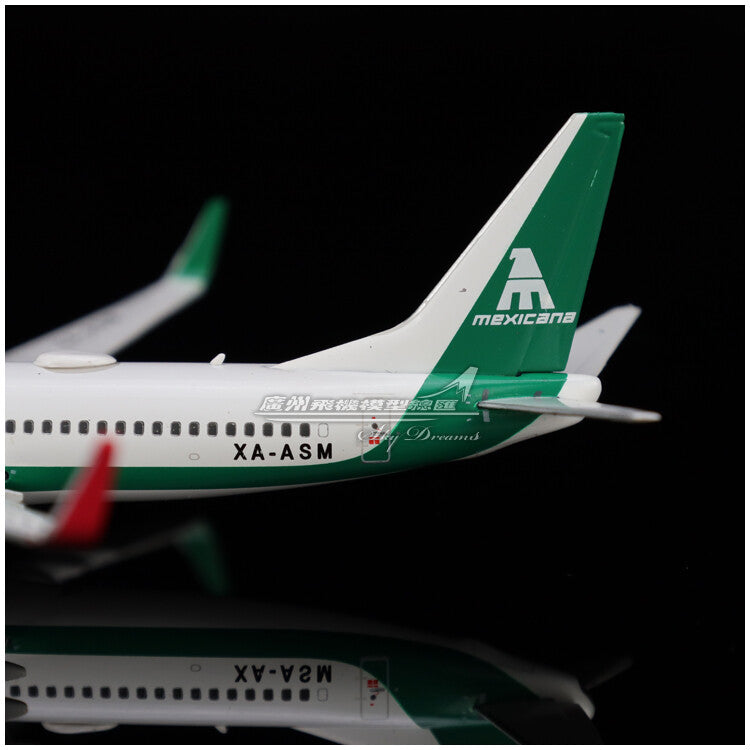 1:400 GeminiJets Mexicana BOEING 737-800 Passenger Plane Diecast Aircraft Model