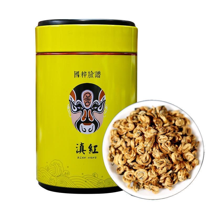 250g 2022/2023 Dianhong Golden Snail Yunnan Tea Black Tea Honey Gift Tin Can