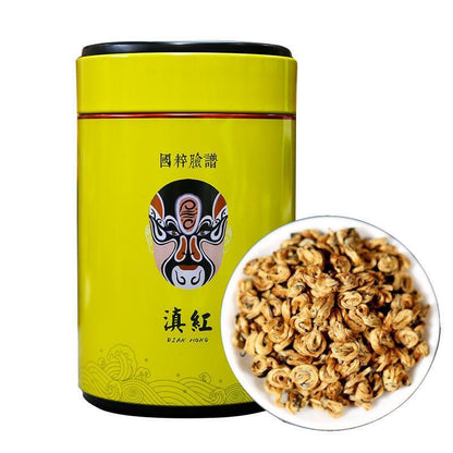 250g 2022/2023 Dianhong Golden Snail Yunnan Tea Black Tea Honey Gift Tin Can