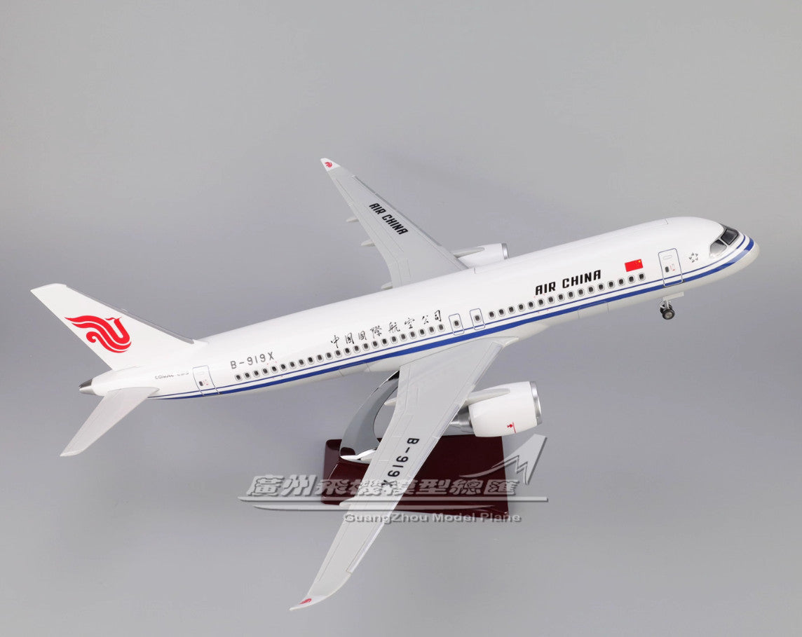 47CM 1:82 AIR CHINA COMAC C919 Plane Airplane Landing gear Resin Aircraft Model