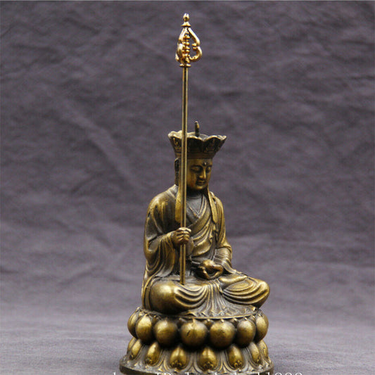 Chinese Bronze Antique Tibetan Buddhism Buddha Statue Mini Buddha Decoration