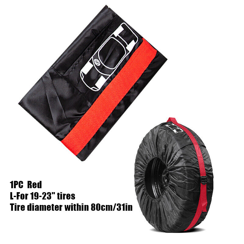 Car SUV Tire Cover Case Car Auto Spare Wheel Totes Handle Waterproof Storage Bag
