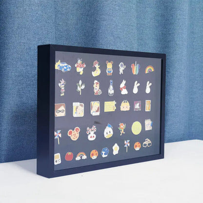 Jewelry Storage Box 2 In 1 Medal Display Frame Brooch Pins Coins Gems Organizers