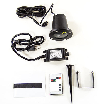 Waterproof IP65 Green and Red Star Show Laser Projector with IR Remote