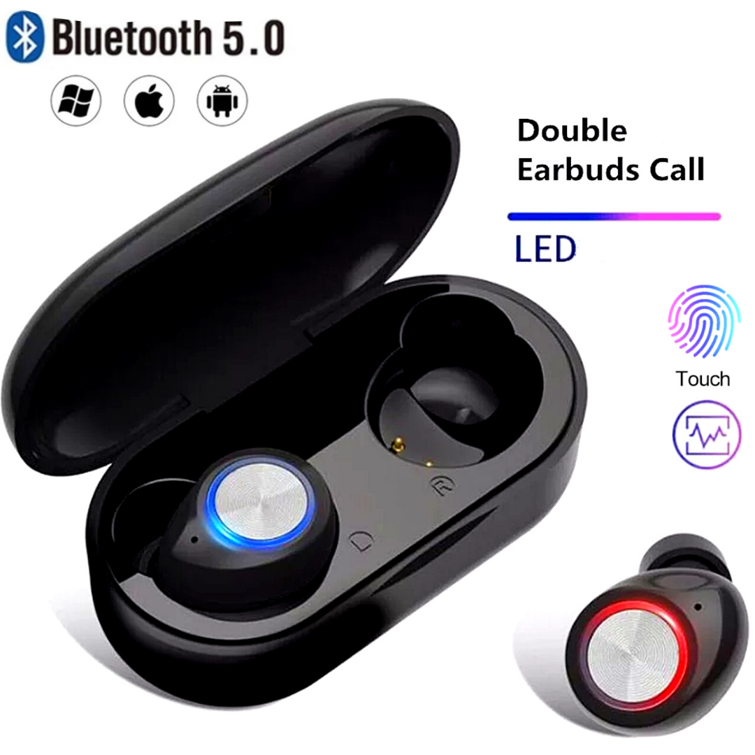 Bluetooth 5.1 Earbuds True Wireless Headphones Super Bass Waterproof Headset