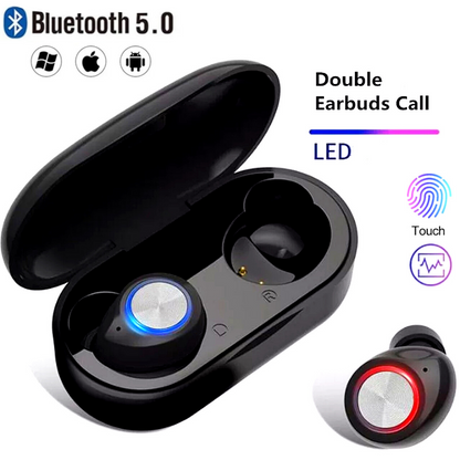 Bluetooth 5.1 Earbuds True Wireless Headphones Super Bass Waterproof Headset
