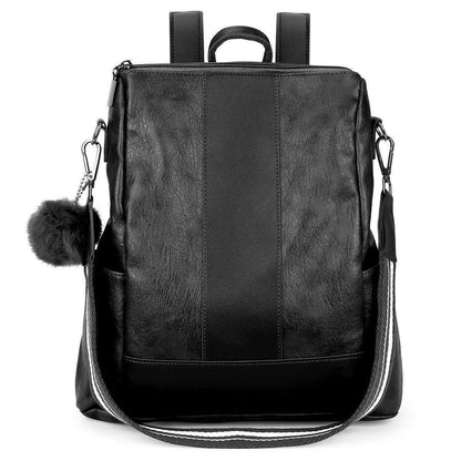 Women Retro Anti-theft Backpack PU Leather Shoulder Handbag Fashion Travel Bag