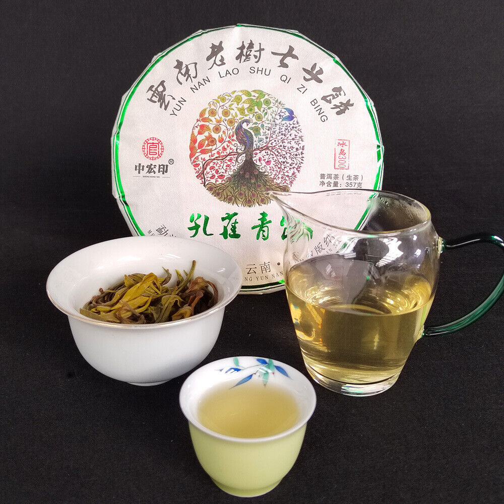 357g Pu'er Tea Green Cake Raw Tea Cake Icelandic Old Tree Pu'er