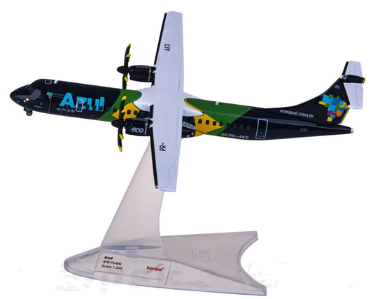 1:200 Herpa Azul ATR-72-600 Passenger Airplane Diecast Aircraft Plane Model