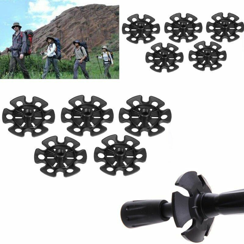 5PCS Pole Tips Outdoor Climbing Trekking Walking Stick Basket Replacement Hiking