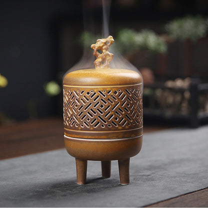 Chinese Ceramic Incense Burner Sandalwood Incense Burner Tea Ceremony Zen Censer