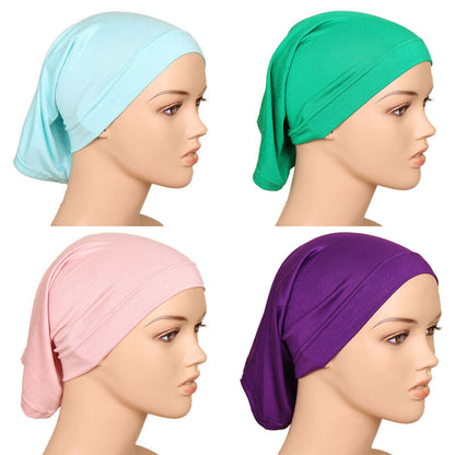 Muslim Head scarf Inner Hijab Caps Islamic Underscarf Ninja Scarf hat Unisex